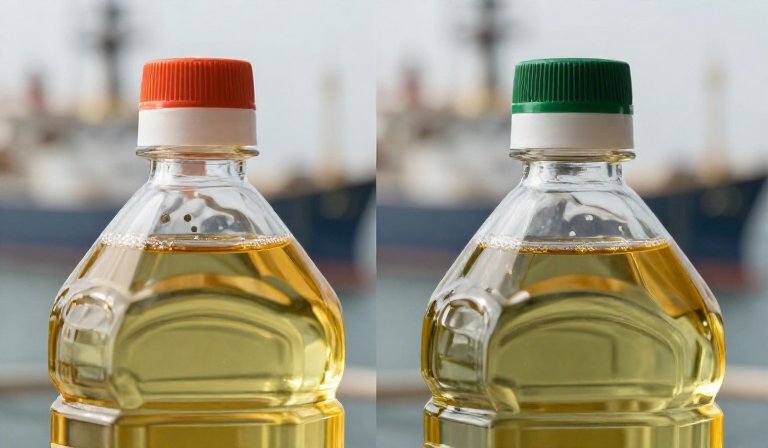 сравнение оригинальной и поддельной канистры масла